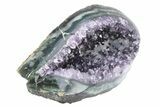 Purple Amethyst Geode with Polished Face - Uruguay #233646-2